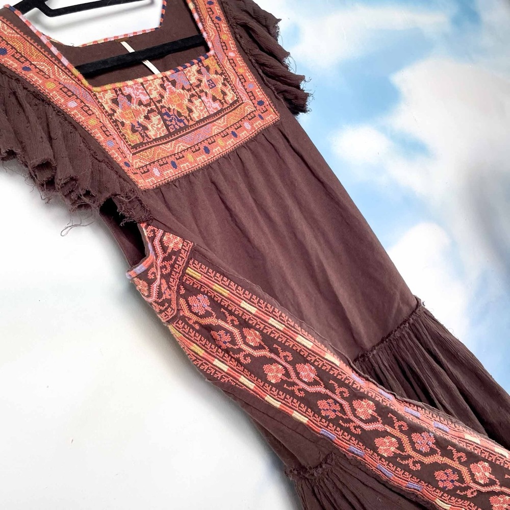 Free People embroidered mini dress - Picture 4 of 6